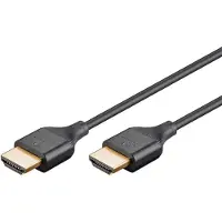 Goobay HDMI 2.0 Slim - Skjermkabel - 5m - Svart