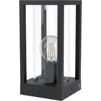 Eglo Sokkellampe Cascinetta, bredde 15 cm, svart, metall