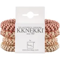 Kknekki Hårstrikker - 4-pack - Rosa/Beige - - OneSize - Hårpynt