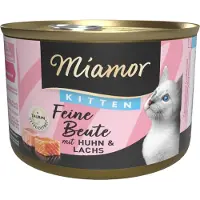 Miamor Feine Beute 12 x 185 g - Kitten Kylling & Laks