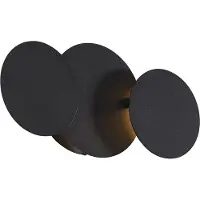 QAZQA Modern Wall Lamp Black incl. LED 3-Step Dimmable 3-Lights - Sunrise