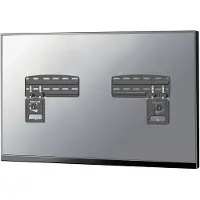 NeoMounts WL30-265BL1 mounting kit - Ultra-Flat fixed - for digital signage LCD panel / LCD display - black 60 kg 43"-85" From 150 x 100 mm