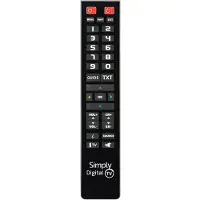 Superior SIMPLY DIGITAL TV 2IN1 UNIVERSAL-FJERNBETJENING MED STORE TASTER TIL 2 APPARATER