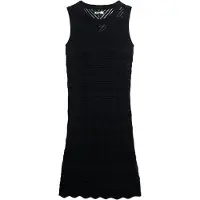 Superdry for woman. W8011857A Crochet mini-dress black (S), Casual, Sleeveless / Straps, Organic Cotton, Sustainable