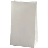 Creativ Company Papirpose, H: 27 cm, str. 9x15 cm, 46 g, hvit, 100 stk./ 1 pk.