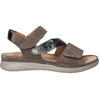 Hartjes damesandal med borrelås - Sand - Sandaler