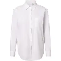 Gant for woman. 4300212 Relaxed Fit white poplin shirt (36), Casual, Cotton, Long sleeve