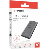 Verbatim TurboMetal - SSD - 1 TB - ekstern (bærbar) - USB4 (USB-C kontakt)