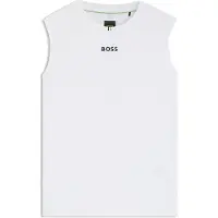 BOSS Toc 10257118 Green Ermeløs T-skjorte