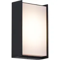 QAZQA Moderne utendørs vegglampe svart inkl. LED IP65 - Packet