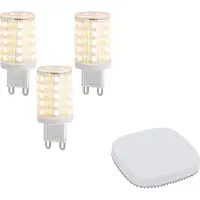 QAZQA Sett med 3 smarte G9 dimbare LED-pærer 2,5W 250 lm 2700K-6500K inkl. Zigbee Smart Hub