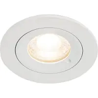 QAZQA Smart downlight hvit rund IP44 inkl. Wifi GU10 50mm - Xena