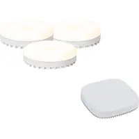 Luumr Sett med 3 smarte GX53 dimbare LED-pærer 9W 806LM 2700K-6500K inkl. Zigbee Smart Hub