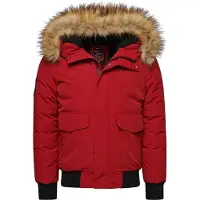 Superdry for man. M5011113A Everest red bomber jacket (XL), Casual, Polyester, Long sleeve