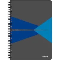 Leitz Office - Notisbok - spiralbundet - A5 - 90 ark / 180 sider - rutet - blå - kartong, polypropylen (PP)