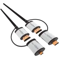 Omega 900043040 Hdmi Til Mini Hdmi-kabel Hdmi 2.1-kabel 1.5 M