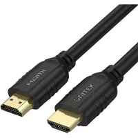 UNITEK - High Speed - HDMI-kabel - HDMI hann til HDMI hann - 5 m - svart - flertrådet, støtte for 4K 60 Hz (3840 x 2160)