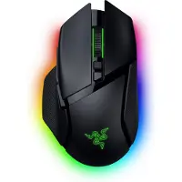 Razer Basilisk V3 pro 35K - Mus - ergonomisk - høyrehendt - optisk - 11 knapper - trådløs, kablet - Bluetooth, USB-C, 2.4 GHz - USB trådløs mottaker - svart