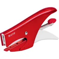 Leitz WOW - Stifttang - 15 ark / 1.5 mm - No.8, 6/4 - metall - rød