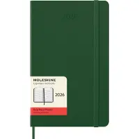 Moleskine Kalender 2026 Classic Hard 12M Daily Large Myrtle Green Moleskine
