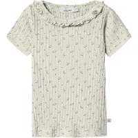 Lil´ Atelier Lil' Atelier T-skjorte - Rib - NmfHulla - Coconut Melk - - 6 år (116) - T-skjorte