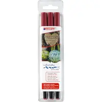 Edding 1255 calligraphy - Fibertuppenn - permanent - svart - vannbasert fargeblekk (en pakke 3)