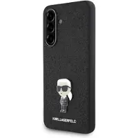 Karl Lagerfeld Samsung Galaxy A56-deksel Med Glitter Ikonik-logo Og Metallpin