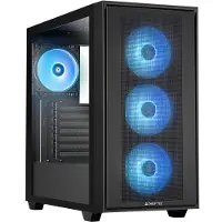 Chieftec Gamer Series Hunter 3 - Tower gaming - utvidet ATX (E-ATX) - sidepanel med vindu (herdet glass) - ingen strømforsyning (ATX) - svart - USB/lyd