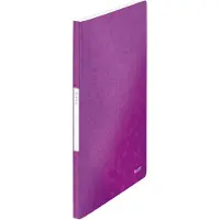 Leitz WOW - Displaybok - 20 rom - for A4 (210 x 297 mm) - kapasitet: 40 ark - metallisk purpur