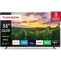 Thomson 55QA2S13, 139,7 cm (55), 3840 x 2160 piksler, QLED, Smart TV, Wi-Fi, Grå