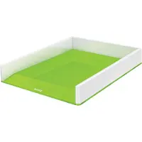 Leitz WOW Dual Colour - Brevbakke - for ANSI A (Letter) (216 x 279 mm), A4 (210 x 297 mm), C4 (229 x 324 mm), Folio (216 x 330 mm) - grønn