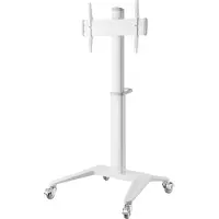 Deltaco ARM-0452 - Office - vogn - for LCD-skjerm - hvit - skjermstørrelse: 37-70