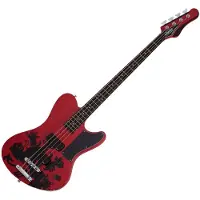 Schecter Simon Gallup Ultra Bass Red Black