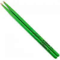 Zildjian 5A Acorn Tip Neon Green Drumsticks