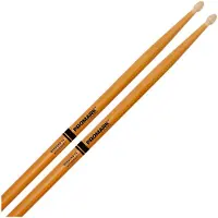 Promark Rebound 7A ActiveGrip Clear Hickory Drumsticks Wood Tip