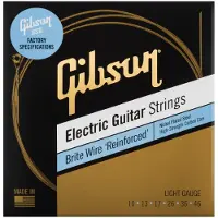 Gibson Brite Wire Reinforced Guitar Strings Light 10-46