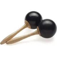 Stagg Traditional Fibre Maracas Black