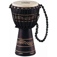 Nino Percussion S African Rope Tuned Wood Djembe Moon Rhythm