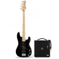 Squier Affinity Precision Bass PJ MN Black & Eden Orbiter 8 Bass Combo Amp