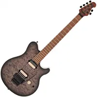 Music Man Axis Quilt Top Charcoal Cloud