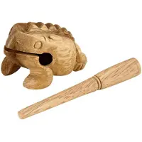 Nino by Meinl NINO517 X-Small 2 1/4 Inch Wood Frog Guiros Natural