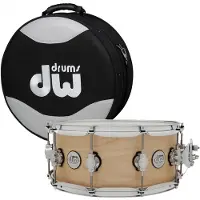 DW Drums DW Design Series 14" x 6" Snare Drum Natural & Case