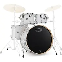 DW Drums Performance Series 5 Piece Shell Pack w/Snare White Marine