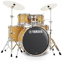 Yamaha Stage Custom 22" 5-dels Shell Pack med Hardware Natural Wood