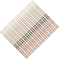 Vic Firth 5B Hickory Drumsticks 8 Pair Value Bundle