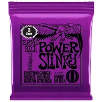 Ernie Ball 3220 Power Slinky Guitar Strings 3 Pack (11 - 48)