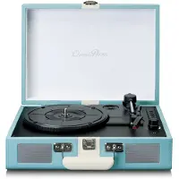 Lenco TT-110 Suitcase Turntable with BT and Built-In Speakers Blue