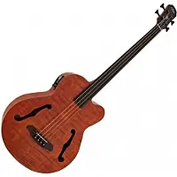 Aria FEB-F2M/FL Medium Scale Fretless Bass Stained Brown