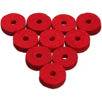 Ahead Red Wool Cymbals Felts 10 Pack