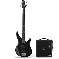 Yamaha TRBX174 Bass Guitar Black & Eden Orbiter 8 Combo Amp